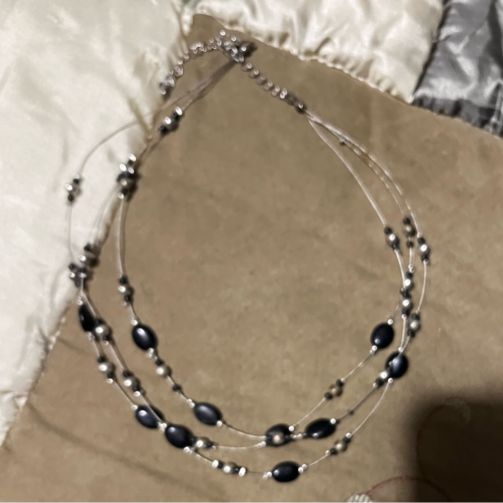Free! With bundle purchase!  3 Tier Short Beaded Necklace - Picture 2 of 6